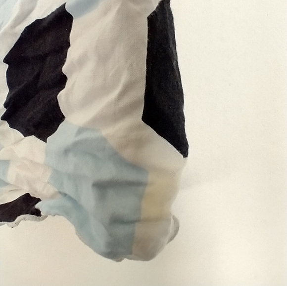 Anthropologie Round Trip Cap Sleeve Geometric Blouse Cottagecore Grunge - Picture 7 of 7